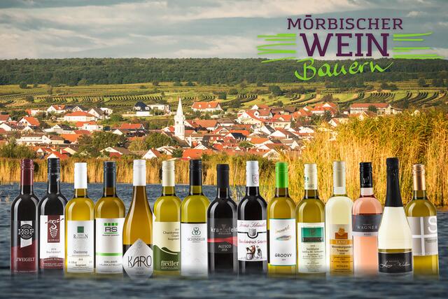 15 Weine der Mörbischer Weinblütenfest-Weinbauern können aus einer Box genossen werden. | Foto: Mörbischer Weinbauern