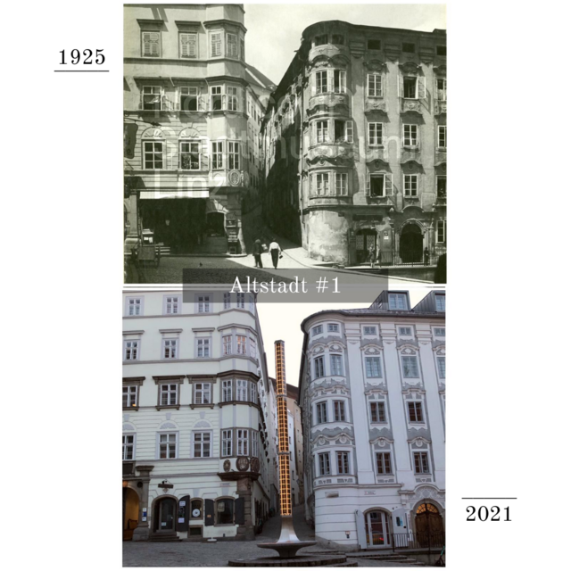 Foto: Alte Bilder: Verein Geschichte Teilen, NORDICO; Bilder heute: Isa Kadir