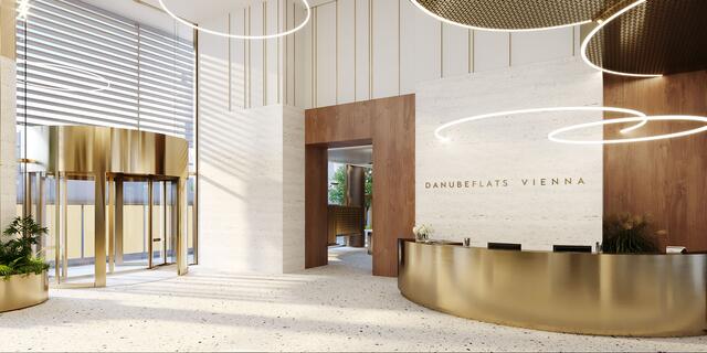 Bewohner und Geschäftsleute finden auch einen Concierge-Service beim Empfang.  | Foto: A01