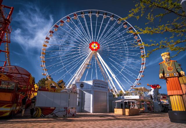 Koidls BLUMENRAD im Wiener Wurstelprater - hier geht es in eine Höhe von 45m!