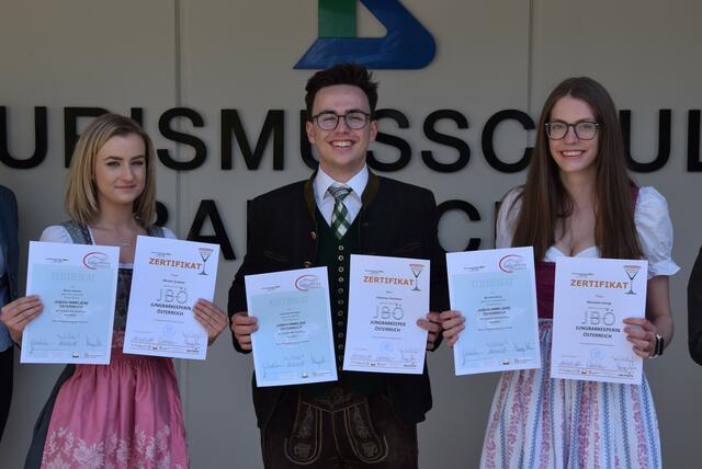 v.l.n.r. Miriam Grabner, Johannes Aschauer, Michaela Stangl