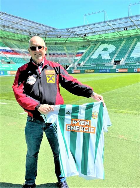 Franz Weiß unterstützt gemeinsam mit dem SK Rapid Wien zwei Projekte in Afrika. | Foto: Lukas Marek/SK Rapid Wien