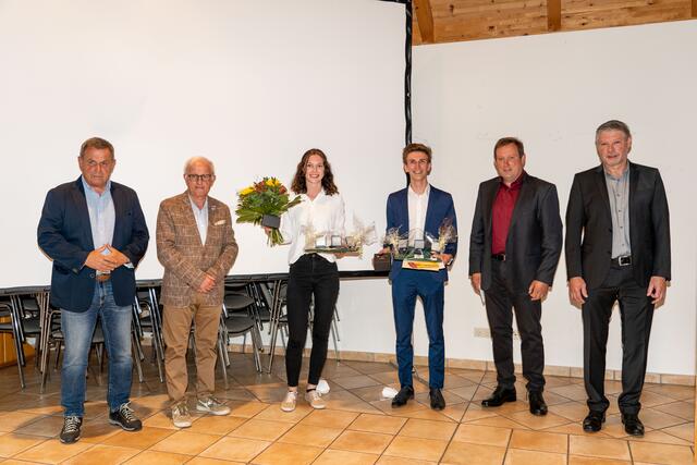 Bei der Ehrung: Gerald Franzelin, Martin Wiegele, Hannah Wiegele, Daniel Tschofenig, Michael Schnabl und Johann Martinz (von links) | Foto: Tomaž Druml Mediaworks