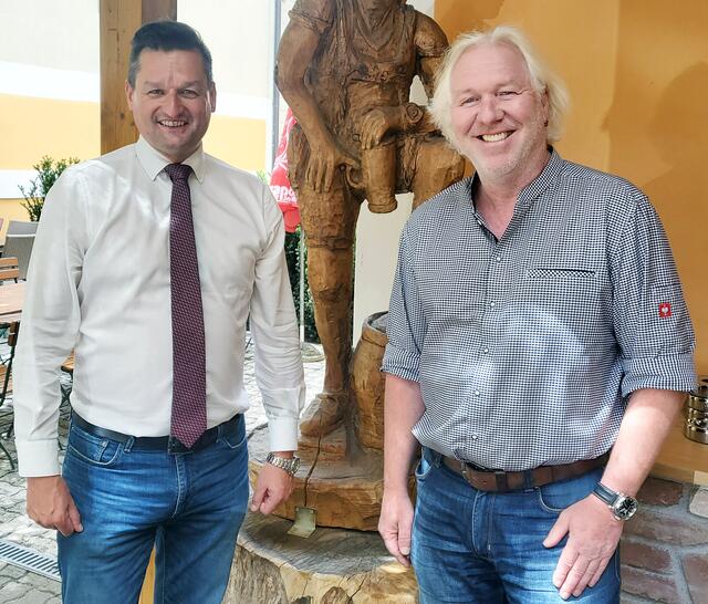 Michael Gruber (li.) mit Franz Kemmetmüller