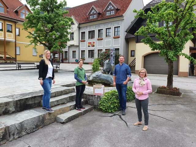 Jasmin Sunitsch, Birgit Sunitsch, Vize-Bürgermeister Alexander Dörflinger und  Ulrike Jaklitsch (von links) | Foto: SPÖ Eberstein