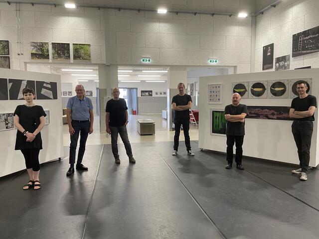 Die Fotokünstler Elena Egger, Johann Grasch und Franz Garmusch, Richard Edelsbrunner, Klaus-Dieter Hartl und Gerhard Gross (Kuratorische Leitung).