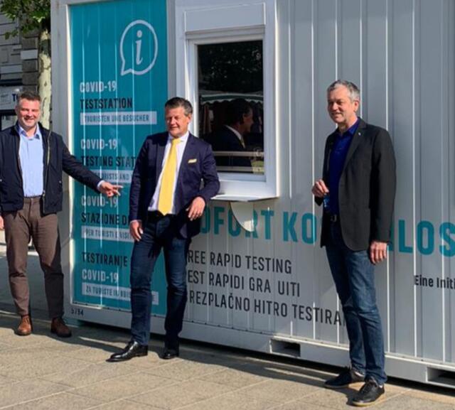 Auf Initiative von Bürgermeister Christian Scheider wurden weitere Testmöglichkeiten in der Landeshauptstadt installiert.
