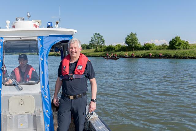 Ernsthofens Feuerwehr-Kommandant Josef "Fuchsi" Fuchsberger war bei sämtlichen Hochwässern und schwierigen Wasserdiensteinsätzen in den letzten 30 Jahren im Bezirk Amstetten dabei.