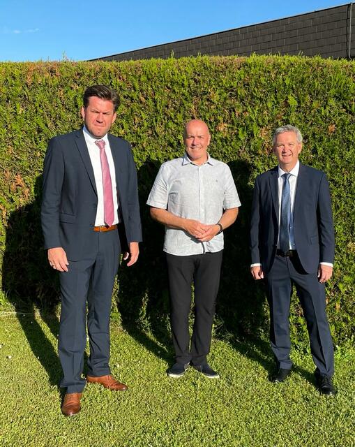Führungswechsel in der ÖVP Schandorf: Bernhard Herics, Georg Rosner und Gernot Mager