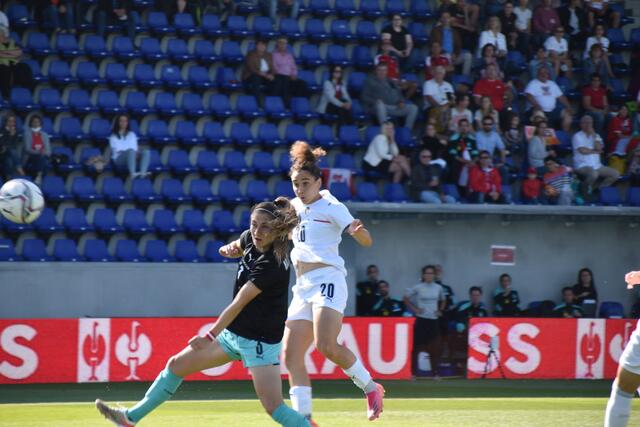 Angelica Soffia zieht zum frühen 0:1 ab. | Foto: Michael Strini