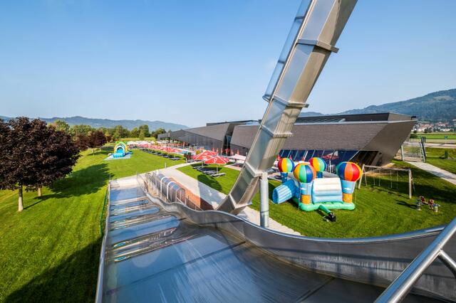 Die Therme Aqualux ist auch im Sommer ein Hit.