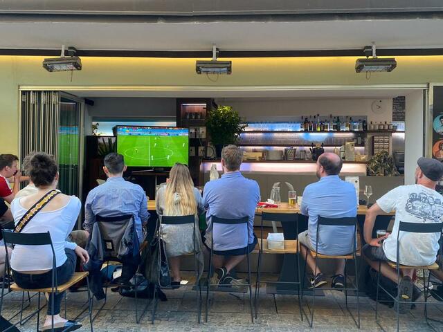 Im Barista's verfolgten schon 
zahlreiche Fans die EM. | Foto: KK