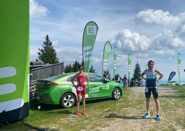 Knapp über dem Stubenberghaus am Schöckl kamen die Teamkollegen Lena-Maria Eichner und Christian Haas ins Ziel.