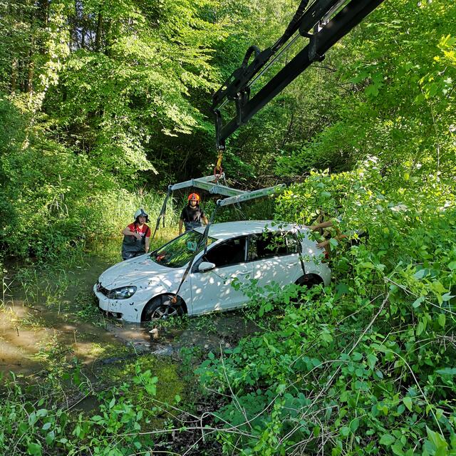 Das Fahrzeug wurde von den Ischler Einsatzkräften geborgen.