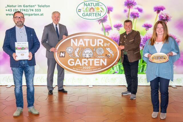 Thomas Pollak, Martin Eichtinger, Reinhard Kittenberger und Monika Vesely | Foto: Natur im Garten/J. Ehn