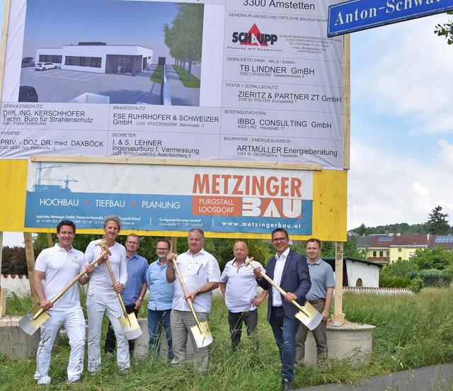 Gregor Jülg, Andreas Stadlbauer, Josef Lugmayr, Klaus Teufel, Hermann Schaupp, Leopold Metzinger, Christian Haberhauer, Sven Carich.
 | Foto: Stadtgemeinde Amstetten