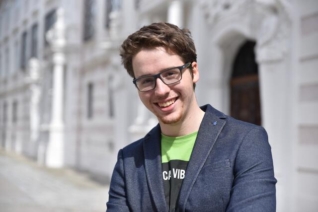 Sebastian Lugmayr stellt sich zur Wahl für die Landesschülervertretung.