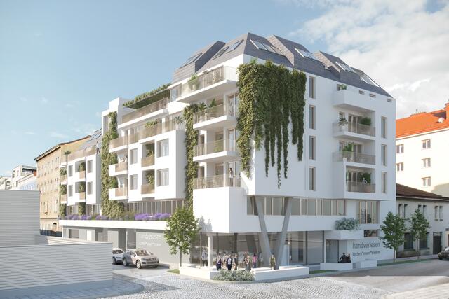 Der "G’mischte Block" soll die Menschen zusammenbringen und viel Grün enthalten.