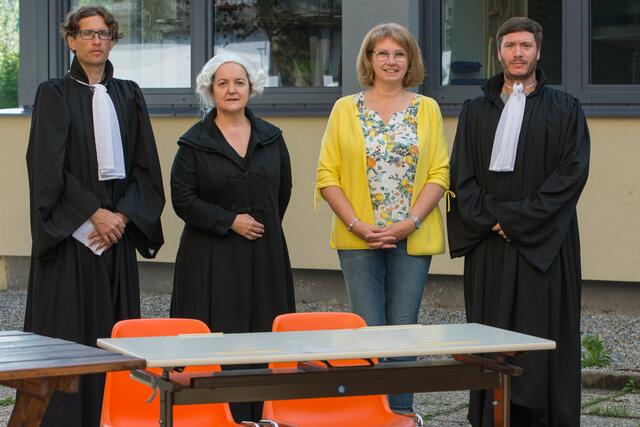 v. li. Jochen Luftensteiner, Ulrike Frühwirth, Anita H. und Georg Leitenmayr