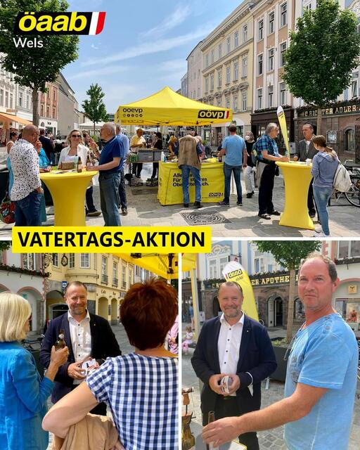 Der Öaab lud die Väter zum Vatertag auf ein Seiterl Bier ein.  | Foto: öaab