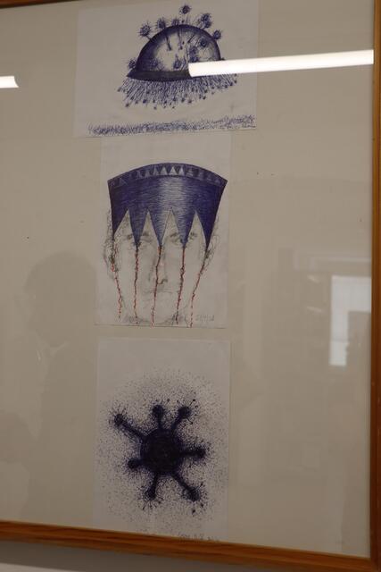 Mit dem Bild zur Corona Erkrankung startete die Sammlung in der Stadbücherei Landeck. | Foto: Siegele