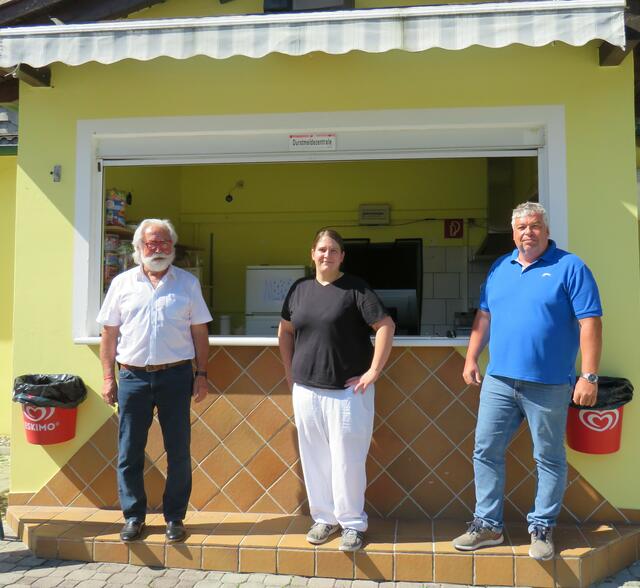 Bgm. Walter Kahrer, Fr. Michaela Moser, Vbgm. Günther Straub.
