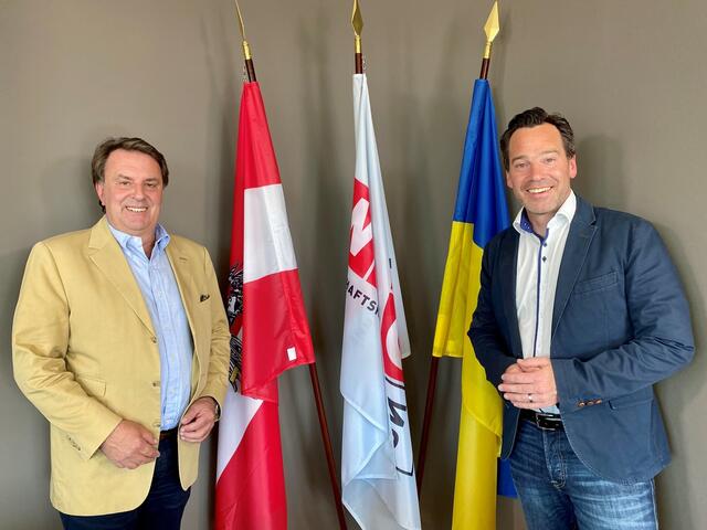 KR Wolfgang Ecker, Präsident Wirtschaftskammer NÖ und Andreas Kirnberger, Obmann Fachgruppe Werbung und Marktkommunikation WK-NÖ | Foto: Leadersnet