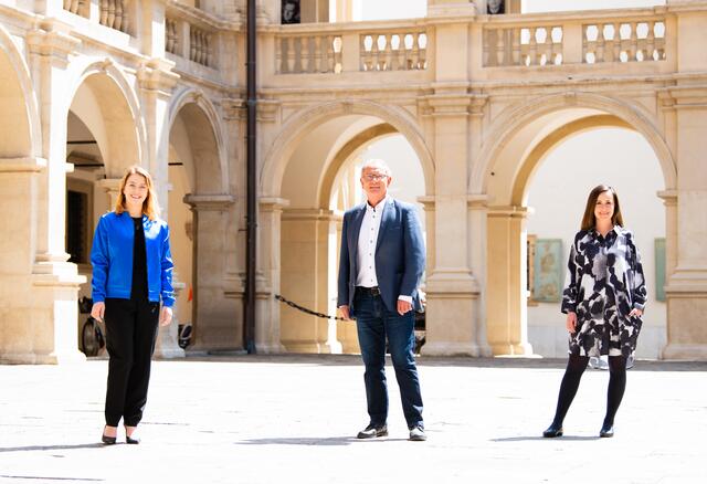 Gemeinsame Initiative: Lara Köck (Grüne), Detlev Eisel-Eiselsberg (ÖVP) und Michaela Grubesa (SPÖ) | Foto: podesser.net
