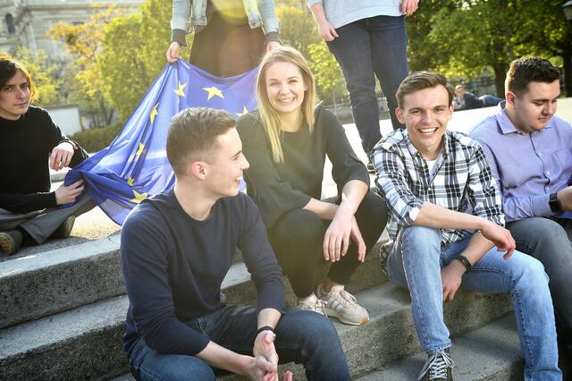 Nur ein demokratisches Europa kann laut Tristan ein starkes Europa der Solidarität und des Miteinanders sein, in dem Frieden sowie Diversität gelebt werden können. | Foto: Österreichische Parlamentsdirektion/ Johannes Zinner