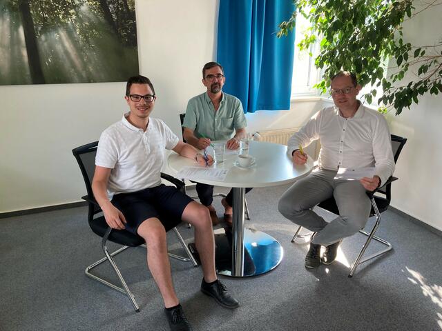 Von links: Christoph Colak (FPÖ), Klaus Mitterhuber (Grüne), Wolfgang Dilly (ÖVP) | Foto: ÖVP