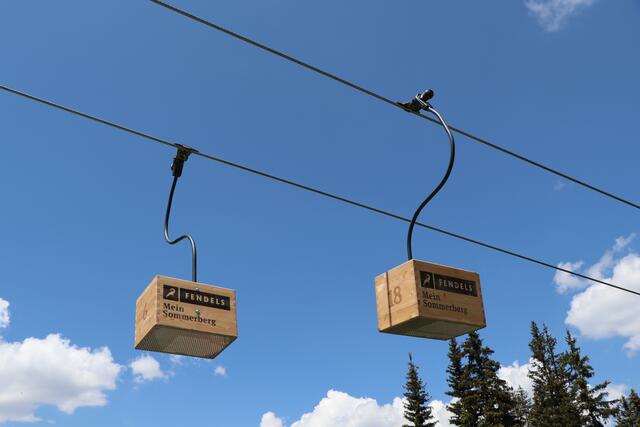 Mit dem innovativen Patschenlift werden Schuhe, Socken und Rucksäcke transportiert. | Foto: Othmar Kolp
