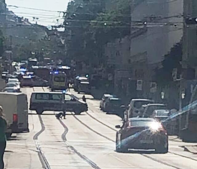 Zahlreiche Einsatzkräfte waren vorort. Es gab zwei schwer Verletzte.