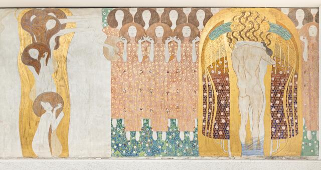 Gustav Klimt, Beethovenfries, 1902, Detail