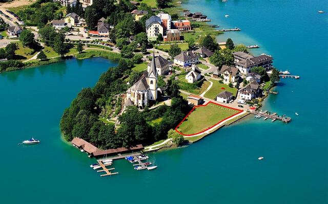 Traumlocation zwischen der bekannten Hochzeitskirche und dem schönen Wörthersee. | Foto: LIM/Landesimmobilenmanagement
