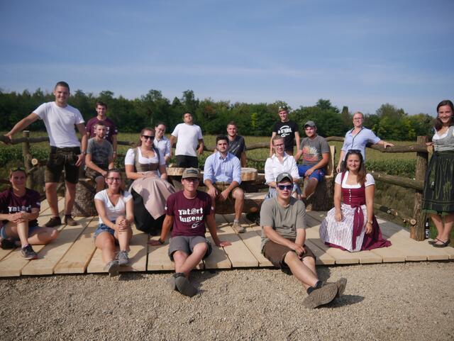Die Landjugend bei der Abschlusspräsentation des Projektmarathons. (c) Landjugend