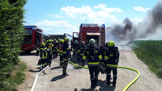 Brandeinsatz der FF Statzendorf in Hain.
