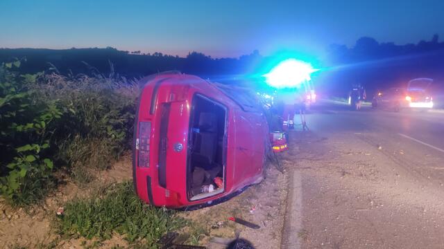 Der Unfallort bei Aschbach.