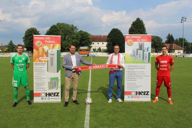 Andreas Diridl, Herz-Geschäftsführer Michael Lehner, Mario Windhofer und Hannes Gamperl.