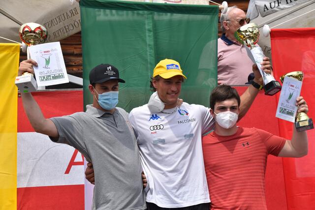 Die Top 3 Herren: Marcel Knapp, Filippo Zamboni und Leopold Schön | Foto: Michael Strini