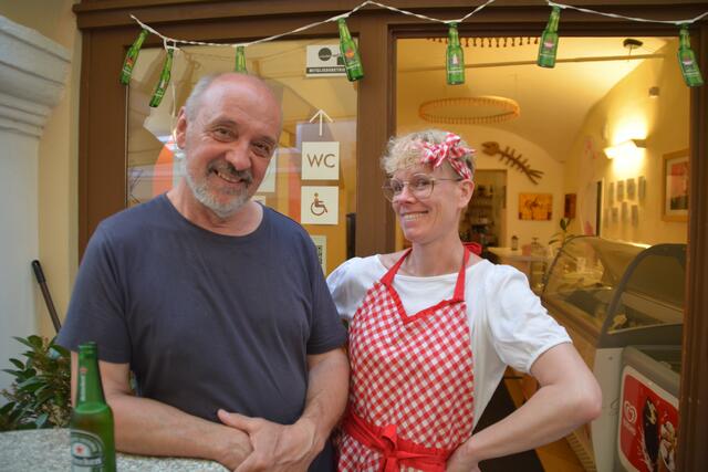 Die Neubrucker Gastwirte Johann Berger und Ursula Zechner | Foto: Roland Mayr