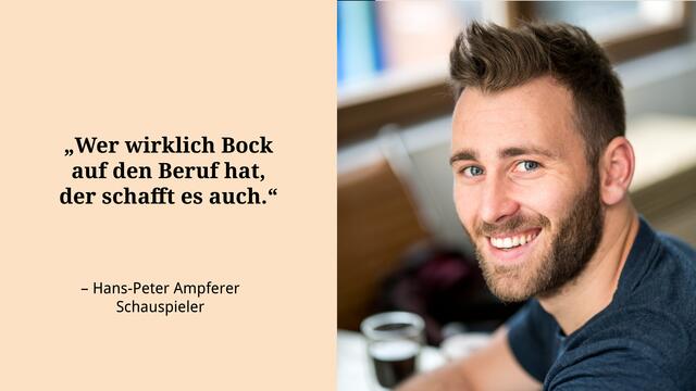 Hans-Peter Ampferer aus Pfarrwerfen gründete die Schauspieleschule Mirabell.
