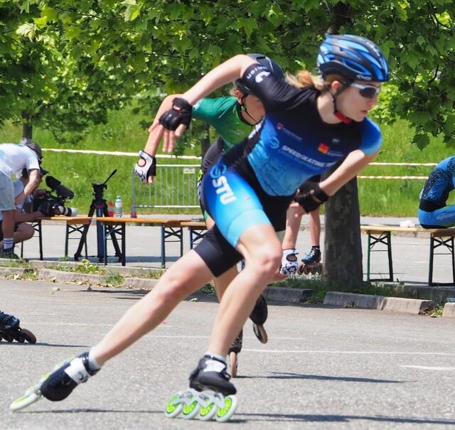 Speedskaterin Katharina Mezgolits fährt momentan auf der Überholspur.