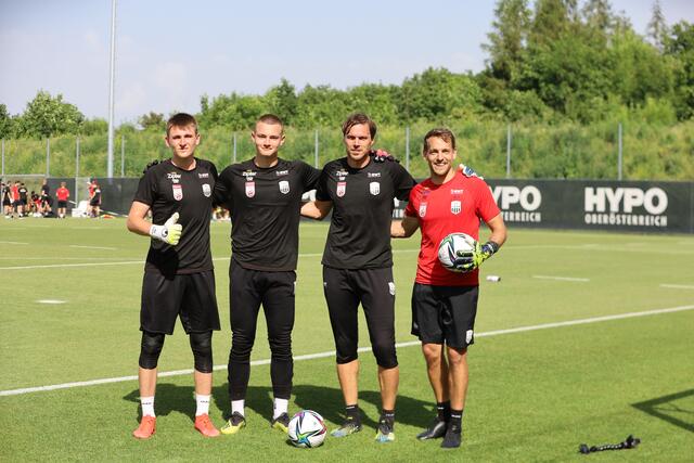 Weil Alexannder Schlager noch bei der EM im Einsatz ist, trainiert Philipp Großalber (r.) nun mit Nik Polster, Lukas Jungwirth und Thomas Gebauer.