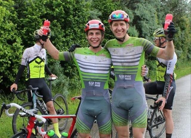 Staatsmeister Josef Dirnbauer (l.) und Matthias Wieneroither. | Foto: Team Melasan Sport