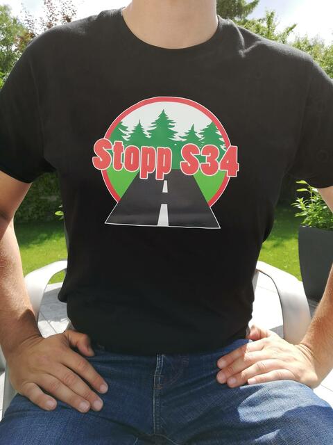 "STOPP S34!" hat auch bereits Protest-Shirts drucken lassen. | Foto: Drexler