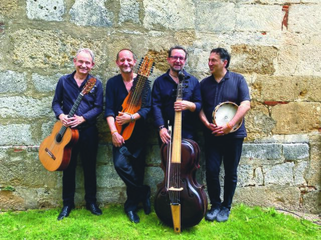 Das Música Ibérica-Quartett mit (v.l.) Rafael Catalá, Marco Ambrosini, Jan Krigovský und Murat Coşkun. | Foto: KK