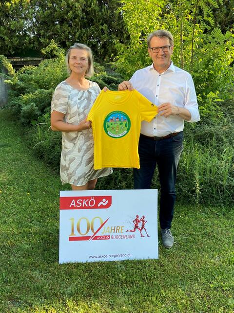 ASKÖ Vizepräsidentin Monika Kuster und ASKÖ Präsident Alfred Kollar laden herzlich zu den Bewegungseinheiten im Schlosspark Kittsee ein. | Foto: ASKÖ