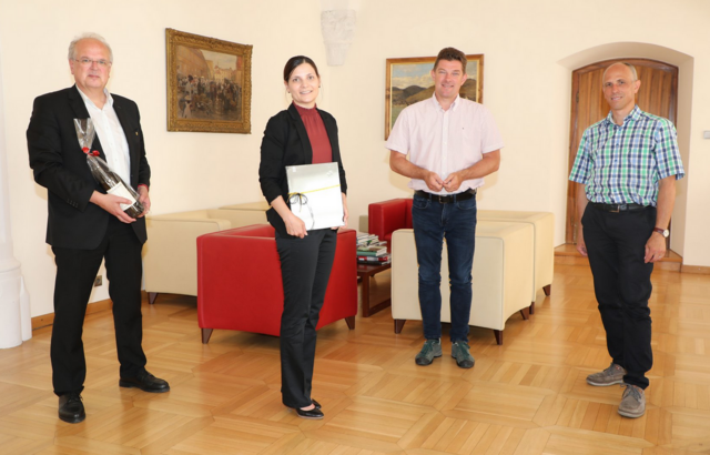 Bgm Reinhard Resch, Oberst Seada Killinger, Magistratsdirektor Karl Hallbauer, Hannes Zimmermann | Foto: Stadt Krems