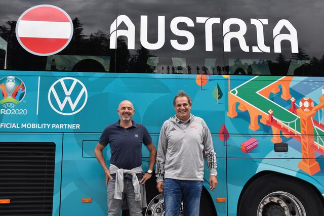 Hannes Empl (l.) und Christian Ablinger. Die Männer hinter den erfolgreichen Camps der Nationalmannschaften in Seefeld.  | Foto: Lair