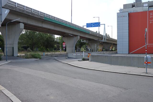 Um das neue Stadtquartier in der Muthgasse zu entlasten, entsteht bis Ende August eine neue Auffahrt auf die Nussdorfer Lände. | Foto: BV 19/Martinuzzi